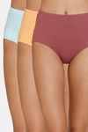 Zivame High Rise Full Coverage Hipster Panty (Pack of 3) - Multicolor — thumbnail 1